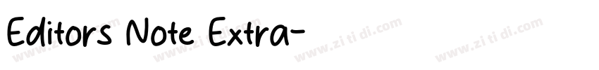 Editors Note Extra字体转换